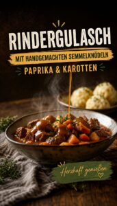 Hausgemachter Rindergulasch